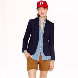 J Crew Classic Schoolboy Blazer Size 8 Navy